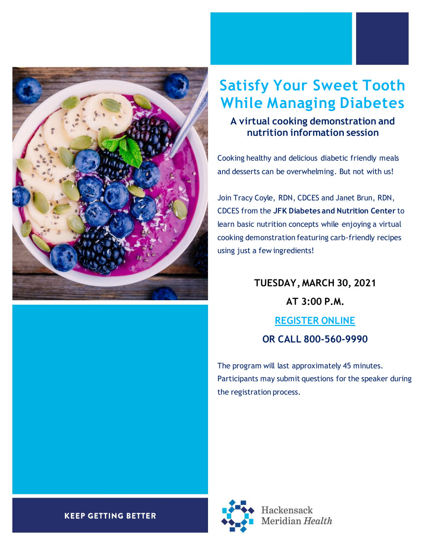 Satisfy Your Sweet Tooth 2021/03/30 at 3pm